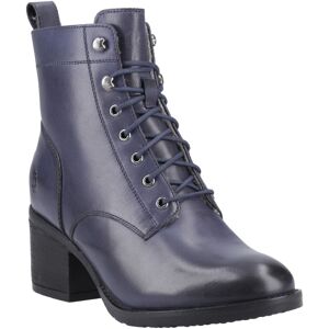 Hush Puppies Harriet Leer Dames Navy Hakken Enkellaarsjes 42 Hush Puppies Harriet Leer Dames Navy Hakken Enkellaarsjes 42