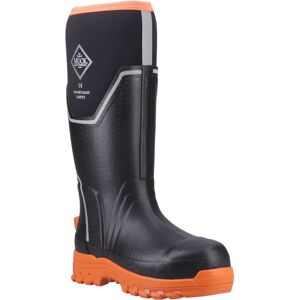 Muck Boots Grit S5 Rubberen Dames Regenlaarzen Zwart/oranje 37 Muck Boots Grit S5 Rubberen Dames Regenlaarzen Zwart/oranje 37