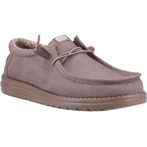HEYDUDE Wally Stretch Canvas Katoenen Heren Moccasins Schoenen Diep Taupe 42 HEYDUDE Wally Stretch Canvas Katoenen Heren Moccasins Schoenen Diep Taupe 42