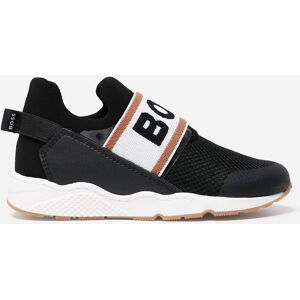 BOSS Jongens Logo Sneakers in Zwart 31 BOSS Jongens Logo Sneakers in Zwart 31