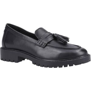 Hush Puppies Abigail Senior Meisjes Zwarte Leren Mocassins 39 Hush Puppies Abigail Senior Meisjes Zwarte Leren Mocassins 39