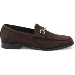 Infinity Leather Bruine suède mocassins met leren voering voor heren 42 Infinity Leather Bruine suède mocassins met leren voering voor heren 42