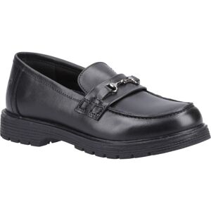 Hush Puppies Lydia Senior Meisjes Zwarte Leren Mocassins 38 Hush Puppies Lydia Senior Meisjes Zwarte Leren Mocassins 38