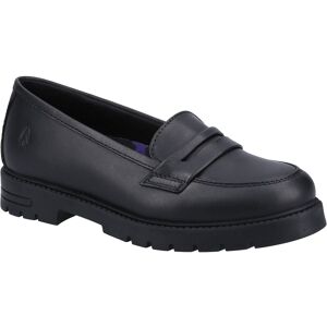 Hush Puppies Hazel Loafer SNR Meisjes Zwarte Leren Mocassins 43 Hush Puppies Hazel Loafer SNR Meisjes Zwarte Leren Mocassins 43