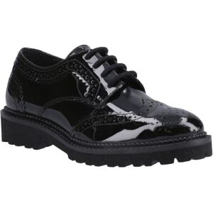 Hush Puppies Gabi Lace Up Meisjes Zwart Leren Brogues 38 Hush Puppies Gabi Lace Up Meisjes Zwart Leren Brogues 38