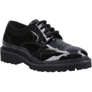 Hush Puppies Gabi Lace Up Meisjes Zwart Leren Brogues 44.5 Hush Puppies Gabi Lace Up Meisjes Zwart Leren Brogues 44.5