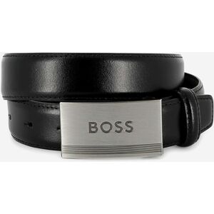 BOSS Jongens Leren Merkgordel in Zwart 14J / 164cm BOSS Jongens Leren Merkgordel in Zwart 14J / 164cm