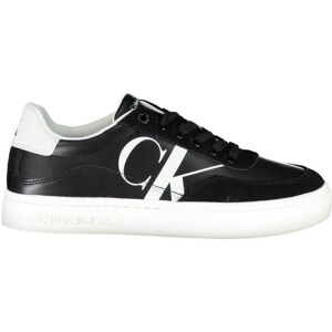 Calvin Klein Heren Ck Logo Leren Lage Sneakers 39 Calvin Klein Heren Ck Logo Leren Lage Sneakers 39