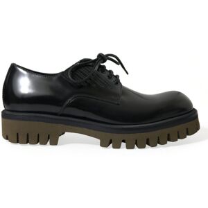 Dolce & Gabbana Model 39.5 EU Zwarte Lederen Derby Schoenen - Schoenen Dolce & Gabbana Model 39.5 EU Zwarte Lederen Derby Schoenen - Schoenen