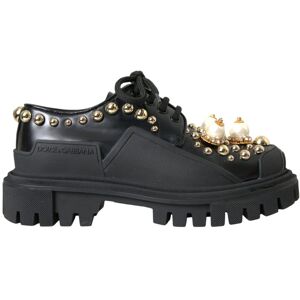 Dolce & Gabbana Parels versierde Oxfords 35.5 EU Dolce & Gabbana Parels versierde Oxfords 35.5 EU