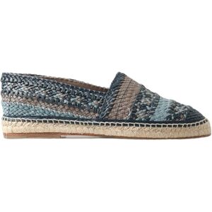 Dolce & Gabbana Geweven Leren Espadrilles Slipon 39 Dolce & Gabbana Geweven Leren Espadrilles Slipon 39