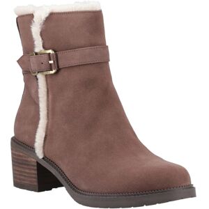 TOMS Hailey Buckle Leren Dames Enkellaarsjes in Eikenbruin met Hakken 37 TOMS Hailey Buckle Leren Dames Enkellaarsjes in Eikenbruin met Hakken 37