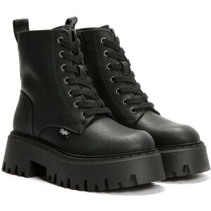 Buffalo Aspen Lace Up Warm Dames Zwarte Laarzen 37 Buffalo Aspen Lace Up Warm Dames Zwarte Laarzen 37