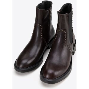 Wittchen Dames Leren Chelsea Boots met Decoratieve Klinknagels Bruin Natuurlijk Leer 36 Wittchen Dames Leren Chelsea Boots met Decoratieve Klinknagels Bruin Natuurlijk Leer 36