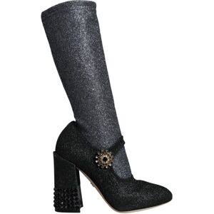 Dolce & Gabbana Glitter Mary Jane Pumps zwart 36 Dolce & Gabbana Glitter Mary Jane Pumps zwart 36