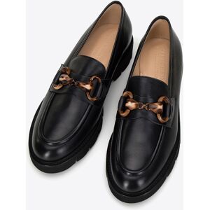 Wittchen dames leren mocassins met gesp op platform, zwart, natuurlijk leer 39 Wittchen dames leren mocassins met gesp op platform, zwart, natuurlijk leer 39