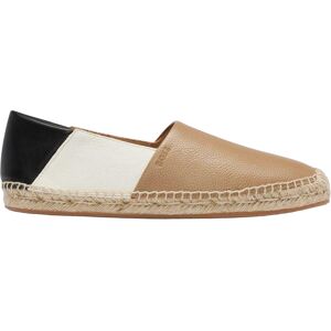 Boss Heren Madeira Colour Block Leren Slip-on Loafers (Beige/Zwart/Wit) 39 Boss Heren Madeira Colour Block Leren Slip-on Loafers (Beige/Zwart/Wit) 39