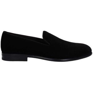 Dolce & Gabbana Zwarte Fluwelen Slip-On Instappers 39 Dolce & Gabbana Zwarte Fluwelen Slip-On Instappers 39