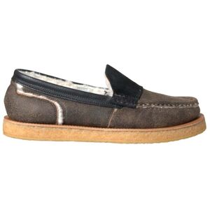 Dolce & Gabbana Bruin Zwart Bont Leren Instappers Heren Schoenen 40.5 EU Dolce & Gabbana Bruin Zwart Bont Leren Instappers Heren Schoenen 40.5 EU