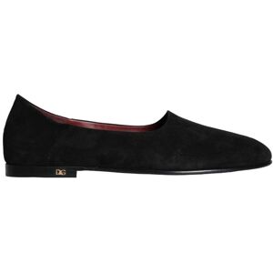 Dolce & Gabbana Zwarte Suede Instappers Formele Schoenen 40.5 EU Dolce & Gabbana Zwarte Suede Instappers Formele Schoenen 40.5 EU