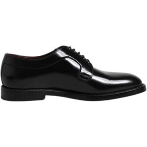 Dolce & Gabbana Zwarte Kalfsleren Veterschoenen Derby 41.5 EU Dolce & Gabbana Zwarte Kalfsleren Veterschoenen Derby 41.5 EU