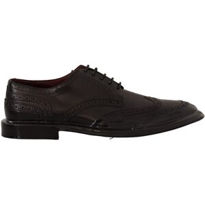 Dolce & Gabbana Zwarte Leren Oxford Wingtip Formele Derby Schoenen 43 Dolce & Gabbana Zwarte Leren Oxford Wingtip Formele Derby Schoenen 43
