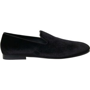 Dolce & Gabbana Zwarte Velours Instappers Formele Schoenen 39 Dolce & Gabbana Zwarte Velours Instappers Formele Schoenen 39