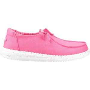 HEYDUDE Wendy Stretch Canvas Katoenen Vrouwen Fandango Roze Mocassins Schoenen 37 HEYDUDE Wendy Stretch Canvas Katoenen Vrouwen Fandango Roze Mocassins Schoenen 37