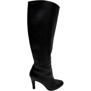 Christian Louboutin Pre-owned Christian Louboutin Amandel-Tip Knie-Hoge Laarzen in Zwart Leer 36.5 EU Christian Louboutin Pre-owned Christian Louboutin Amandel-Tip Knie-Hoge Laarzen in Zwart Leer 36.5 EU