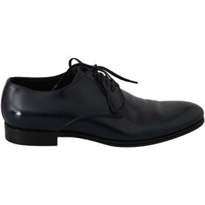 Dolce & Gabbana Blauw Leren Jurk Derby Formele Herenschoenen 39 Dolce & Gabbana Blauw Leren Jurk Derby Formele Herenschoenen 39