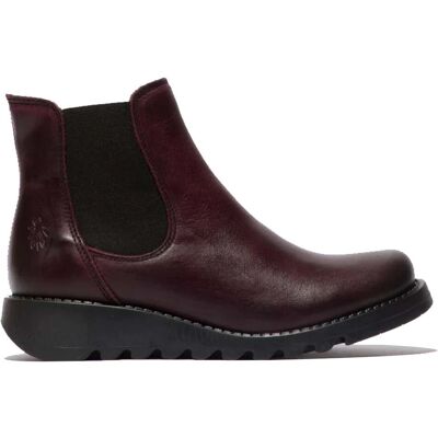 Fly London Dames Rode SALV Chelsea Leren Enkel Casual Wedge Heel Laarzen 39 Fly London Dames Rode SALV Chelsea Leren Enkel Casual Wedge Heel Laarzen 39