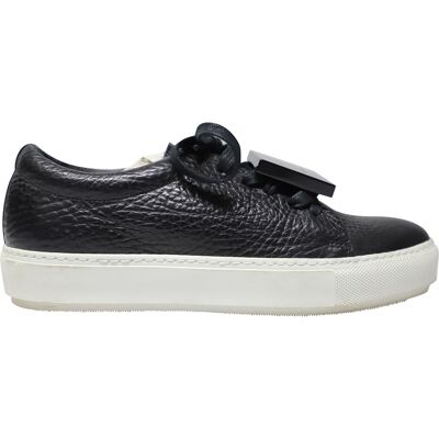 Acne Studios Pre-owned Acne Studios Adriana Lage Sneakers in Zwart Kalfsleer 37 Acne Studios Pre-owned Acne Studios Adriana Lage Sneakers in Zwart Kalfsleer 37