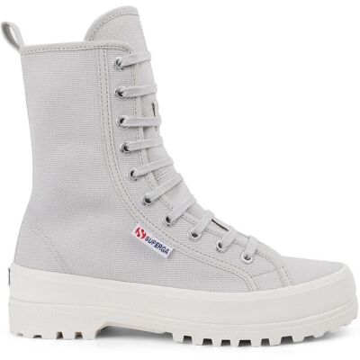 Superga Dames/Dames 2641 Alpina Hoge Tops (Grijs Zilver/Avorio) 38.5 Superga Dames/Dames 2641 Alpina Hoge Tops (Grijs Zilver/Avorio) 38.5