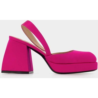 Nodaleto Bulla Jones 65 roze satijnen hakken 35 Nodaleto Bulla Jones 65 roze satijnen hakken 35