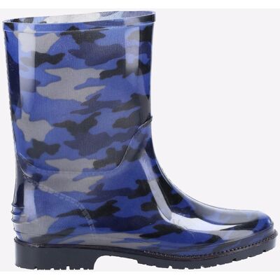 Cotswold PVC Jnr Meisjes Navy Camo Regenlaarzen Van Pvc 24 Cotswold PVC Jnr Meisjes Navy Camo Regenlaarzen Van Pvc 24