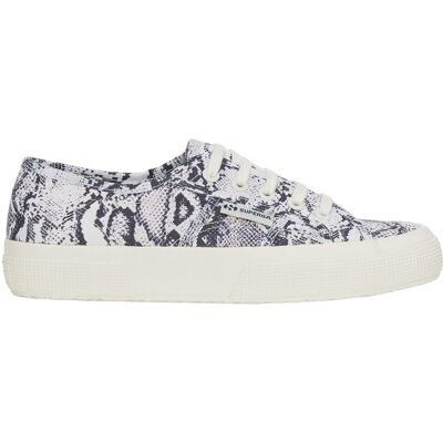 Superga Dames/Dames 2750 Slangenleer Trainers (Wit Avorio/Navy) 36.5 Superga Dames/Dames 2750 Slangenleer Trainers (Wit Avorio/Navy) 36.5
