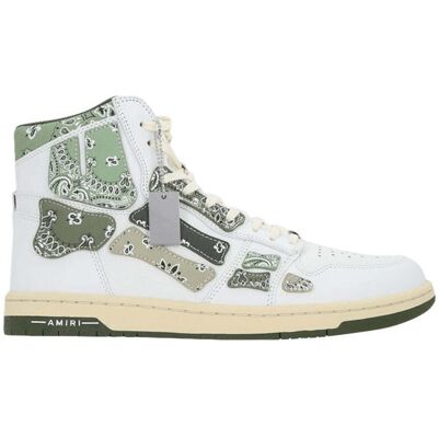 Amiri Skel Top Hoge Olijfgroene Sneakers - Maat 39 Amiri Skel Top Hoge Olijfgroene Sneakers - Maat 39