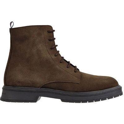 Tommy Hilfiger Veterschoenen Veterboot Suede Bruin 41 Tommy Hilfiger Veterschoenen Veterboot Suede Bruin 41