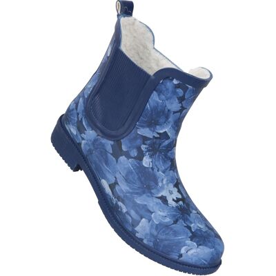 Mountain Warehouse Dames/dames Bloemige rubberen regenlaarzen (Donkerblauw) 40.5 Mountain Warehouse Dames/dames Bloemige rubberen regenlaarzen (Donkerblauw) 40.5