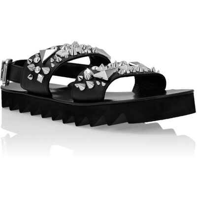 Philipp Plein Platte Sandalen 36 Philipp Plein Platte Sandalen 36