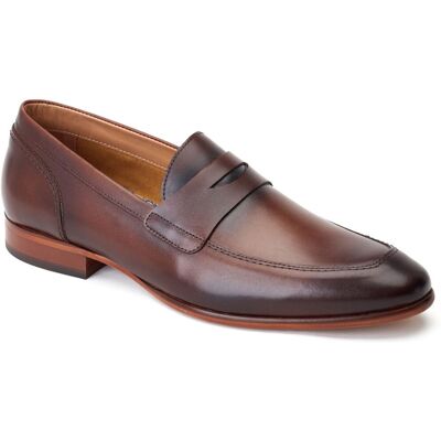 Base London Bruno Leren Heren Boombijn Loafers 42 Base London Bruno Leren Heren Boombijn Loafers 42