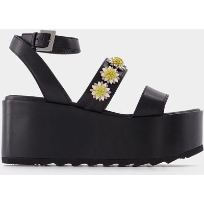 Fabrizio Viti Tima sandalen in zwart leer 35 Fabrizio Viti Tima sandalen in zwart leer 35