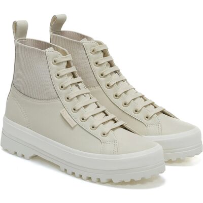 Superga Unisex volwassene 2644 Alpina gebreide nappalederen schoenen (Eierschaal licht beige/Avorio) 40.5 Superga Unisex volwassene 2644 Alpina gebreide nappalederen schoenen (Eierschaal licht beige/Avorio) 40.5