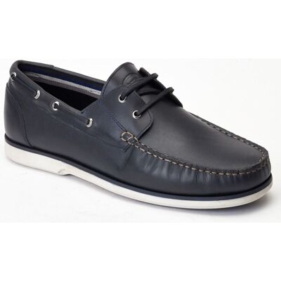 Base London Stern Leer Heren Navy Bootschoenen 42 Base London Stern Leer Heren Navy Bootschoenen 42