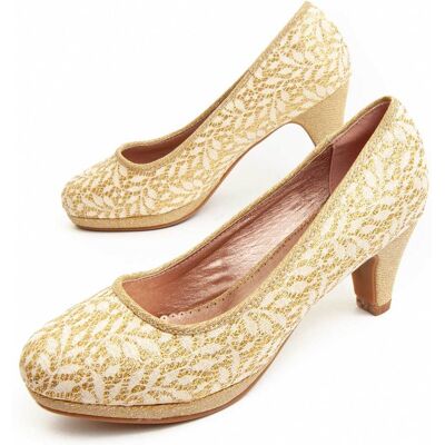 Montevita Unne51 Goud Hoge Hakken Schoenen - Schoenen Montevita Unne51 Goud Hoge Hakken Schoenen - Schoenen