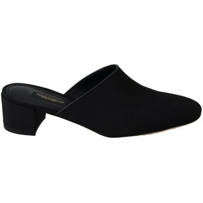 Dolce & Gabbana Zwarte Sleehak Sandal 35 Dolce & Gabbana Zwarte Sleehak Sandal 35