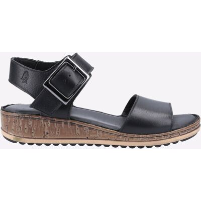 Hush puppies ellie dames leren wedge sandalen zwart 42 Hush puppies ellie dames leren wedge sandalen zwart 42