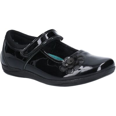 Hush Puppies Jessica Junior Patent School Shoe - Zwart - Maat UK 2,5 Hush Puppies Jessica Junior Patent School Shoe - Zwart - Maat UK 2,5