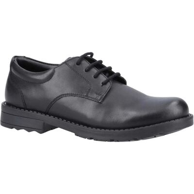 Hush Puppies BRUNO Jongens Leren School schoenen Zwart 39 Hush Puppies BRUNO Jongens Leren School schoenen Zwart 39