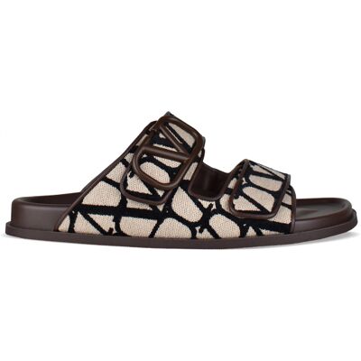 Valentino Garavani V-logo sandalen bruin 40 Valentino Garavani V-logo sandalen bruin 40